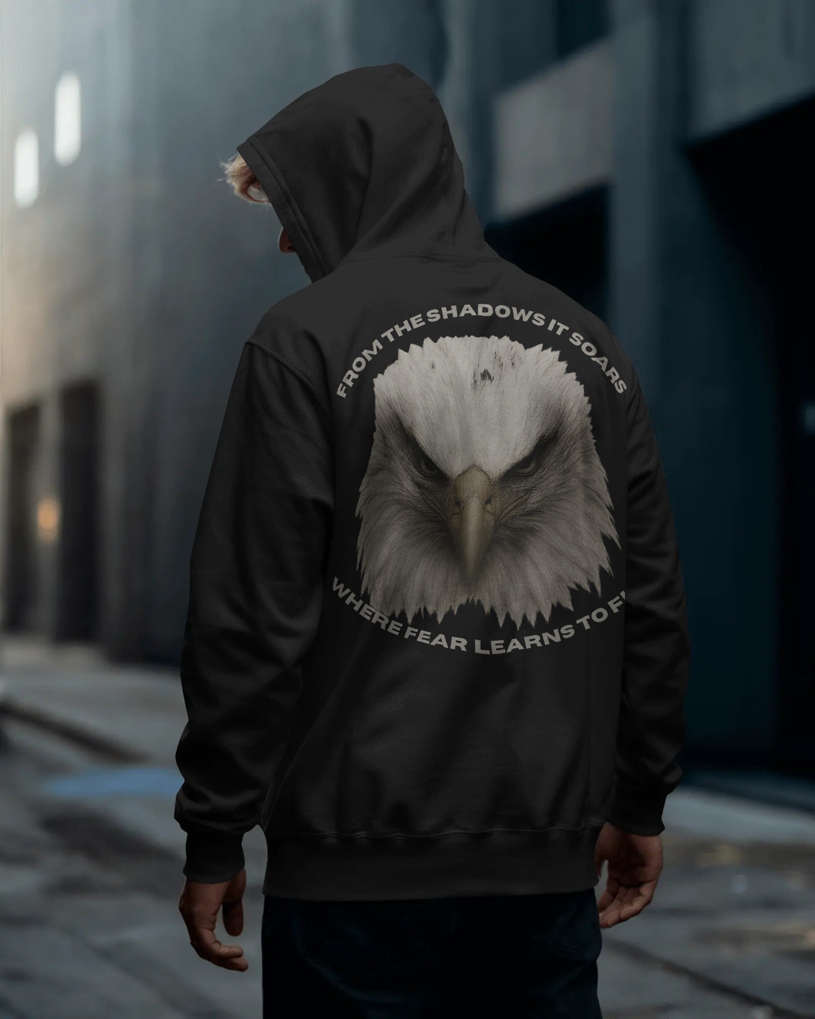 'from the shadow it soars' EAGLE FACE